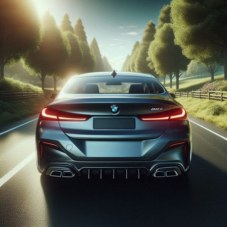 BMW visto por detrás IA