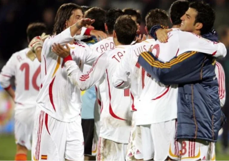 Jugadores de la Selección Española en 2007