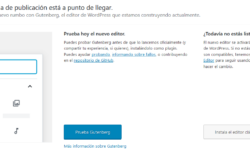 Nuevo editor para WordPress